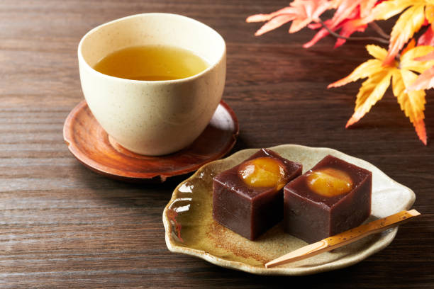Chestnut yokan, traditional Japanese sweets